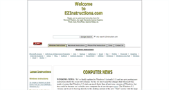 Desktop Screenshot of ezinstructions.com